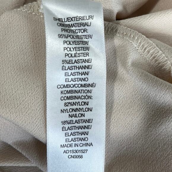 Adrianna Papell Women's Cream Floral Mesh Sleeve Round Neck Blouse Top Size S - Picture 5 of 5